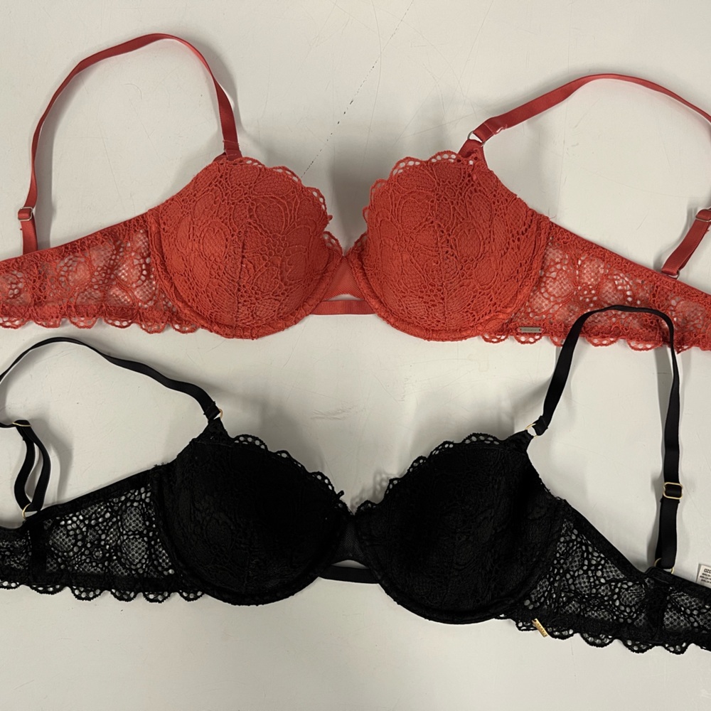DKNY 2x bra underwire balconette size 32D